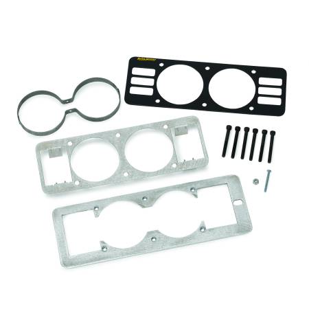 AutoMeter - AutoMeter 87-93 Ford Mustang Black Dual Gauge Cage w/ Vents
