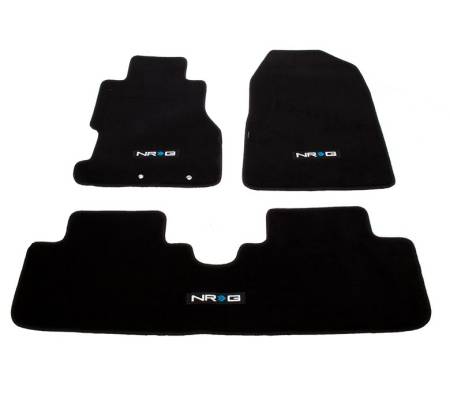 NRG Innovations - NRG Innovations Floor Mats - 02-03 Honda Civic Si 3DR Coupe (NRG Logo) - 3pc.