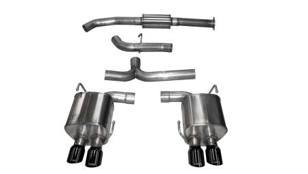 CORSA Performance - Corsa 2015-2021 Subaru WRX Cat Back Exhaust Black Quad 3.5in Tips *Sport*