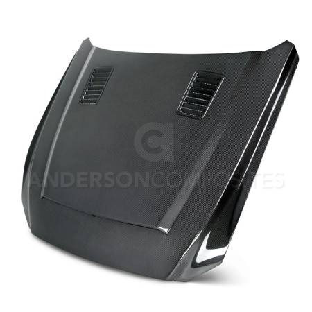 Anderson Composites - Anderson Composites 15-17 Ford Mustang (Excl. GT350/GT350R) Super Snake Double Sided Hood