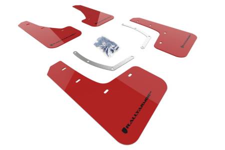 Rally Armor - Rally Armor 18-19 Subaru Ascent UR Red Mud Flap w/ Black Logo