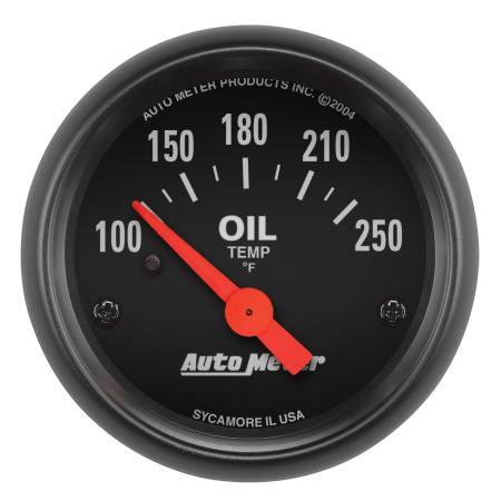 AutoMeter - AutoMeter Z-Series 52mm 100-250 Degrees F. SSE Oil Temp Gauge