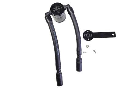 J&L Oil Separator Co - J&L 13-19 Ford Fusion 1.5L EcoBoost Oil Separator 3.0 Passenger Side - Black Anodized