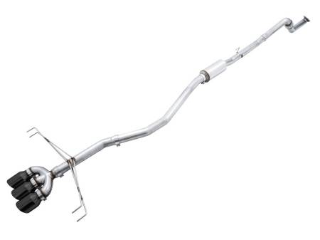 AWE Tuning - AWE 2017+ Honda Civic Type R Track Edition Exhaust w/Front Pipe & Triple Diamond Black Tips