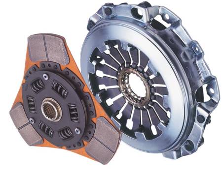 EXEDY Racing Clutch - Exedy 2002-2006 Acura RSX Base L4 Stage 2 Cerametallic Clutch Thick Disc Incl. HF02 Lightweight FW