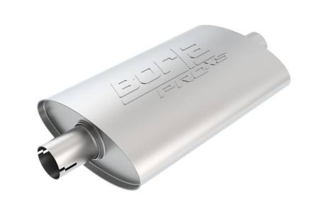 Borla - Borla Universal Pro-XS Muffler Oval 2.5in Inlet/Outlet Notched Muffler