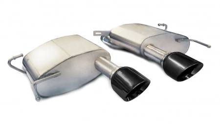 CORSA Performance - Corsa 2011-2015 Cadillac CTS Coupe V 6.2L V8 Black Sport Axle-Back Exhaust