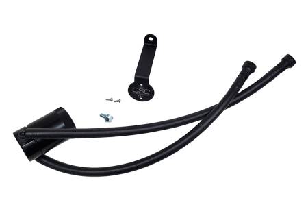 J&L Oil Separator Co - J&L 20-22 Chevy Silverado/GMC Sierra 2500/3500 6.6L Drivers Side Oil Separator 3.0 - Black Anodi