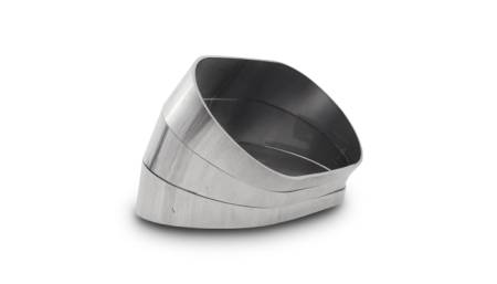 Vibrant Performance - Vibrant Performance Vertical 304 SS Oval Pie Cuts 4.0in OD Tight 45 Degree Elbow