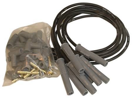MSD Ignition - MSD Wire Set, Black Super Conductor, 8-cyl. Multi-Angle, Universal