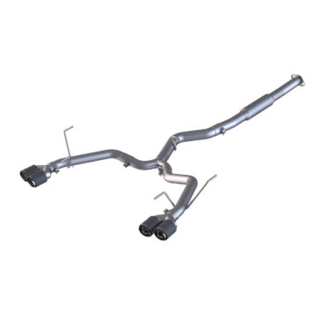 MBRP Exhaust - MBRP 15-19 Subaru WRX 2.0L/STI 2.5L 3in Dual Split Rear Exit w/ 3.5in CF Tips - T304 (Race Version)