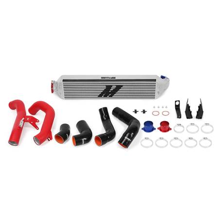 Mishimoto - Mishimoto 2016+ Honda Civic 1.5T / 2017+ Honda Civic Si Silver Intercooler Kit w/Red Pipes