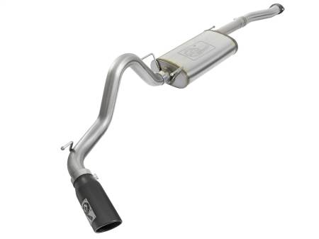 aFe Power (Advanced FLOW Engineering) - aFe MACHForce XP Cat-Back SS w/Black Tips 16 Toyota Tacoma V6-3.5L
