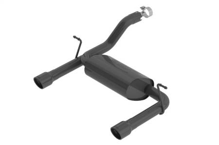 Borla - Borla 2018 Jeep Wrangler JL/JLU 3.6L 2DR/4DR Touring SS Axle Back Black Coated Exhaust w/3.5in Tips