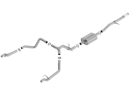 Borla - Borla 2019 Chevy Silverado 1500 5.3L V8 CC SB 147.4in WB S-Type Cat-Back (Use Fact Fascia Tips)