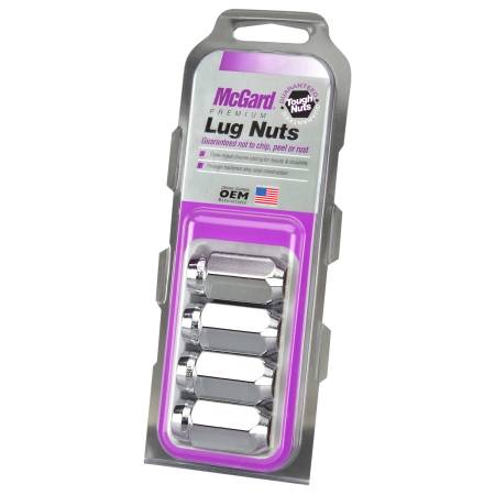 McGard - McGard Hex Lug Nut (Cone Seat) M14X1.5 / 22mm Hex / 1.635in. Length (4-Pack) - Chrome