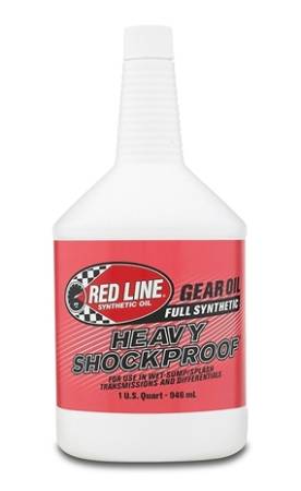 Red Line Synthetic Oil - Red Line Oil Gear Oil Synthetic Heavy Shockproof 1 Quart - Case of 12