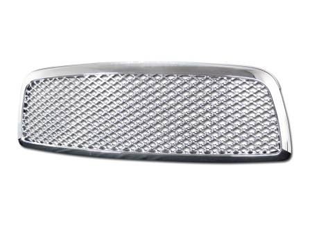 Armordillo - Armordillo 2009-2012 Dodge Ram 1500 Excl. Mega Cab Mesh Grille Chrome