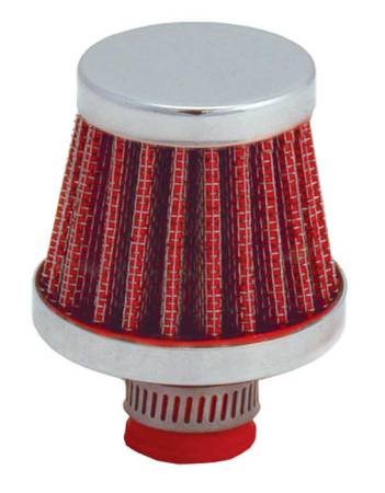 Spectre Performance - Spectre Breather Filter 10mm Flange / 2in. OD / 1-3/4in. Height - Red