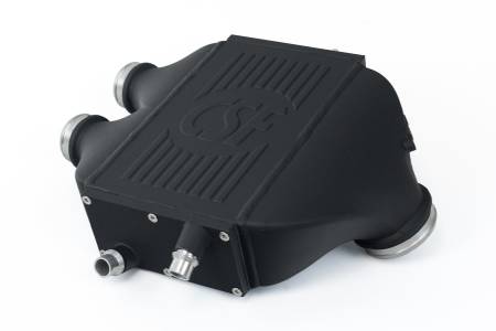 CSF Radiators - CSF 2014+ BMW M3/M4 (F8X) Top Mount Charge-Air-Cooler - Crinkle Black