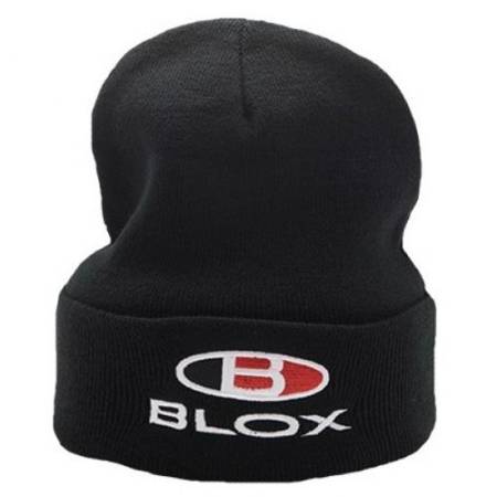 BLOX Racing - BLOX Racing Classic Beanie - Black w/ Stacked Logo