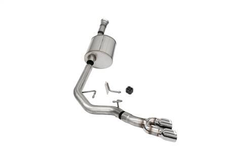 CORSA Performance - Corsa 2021-2025 Ford F-150 SuperCab/6.5in Bed 5.0L V8 Sport Cat-Back Front of Tire Exit-Polished