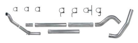 Diamond Eye Performance - Diamond Eye Exhaust System Kit, 1994-1997.5 Ford 7.3L Powerstroke F250/F350 (All Cab And Bed Lengths) 4In. Alumi