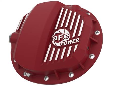 aFe Power (Advanced FLOW Engineering) - aFe Pro Series GMCH 9.5 Rear Diff Cover Red w/ Machined Fins 19-20 GM Silverado/Sierra 1500