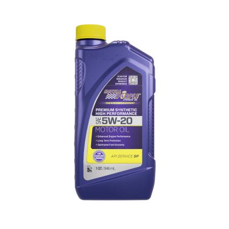 Royal Purple - Royal Purple Premium Synthetic High Performance Multi-Grade 5W-20 Motor Oil - 1 Quart - Case of 6