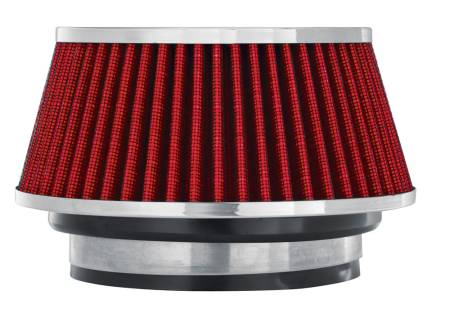 Spectre Performance - Spectre Adjustable Conical Air Filter 2-1/2in. Tall (Fits 3in. / 3-1/2in. / 4in. Tubes) - Red