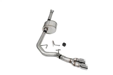 CORSA Performance - Corsa 2021-2025 Ford F-150 SuperCab/6.5in Bed 5.0L V8 Xtreme Cat-Back Front of Tire Exit-Polished