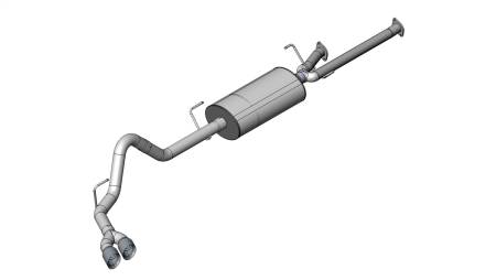 CORSA Performance - Corsa 2011-2021 Toyota Tundra Double Cab/Crew Max 5.7L V8 Black Sport Cat-Back Exhaust