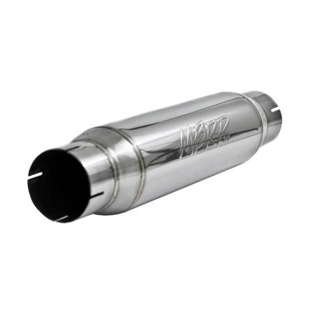 MBRP Exhaust - MBRP Universal Resonator 3in Inlet /Outlet 16in Body 20in Overall T304
