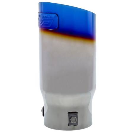 DC Sports - DC Sports Burnt Stainless Universal Bolt On Exhaust Slant Cut Tip 2.87 Inlet 3.5" Outlet