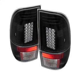 Spyder Auto - Spyder Ford F150 side 97-03/F250/350/450 Super Duty 99-07 LED Tail Lights Blk ALT-YD-FF15097-LED-BK