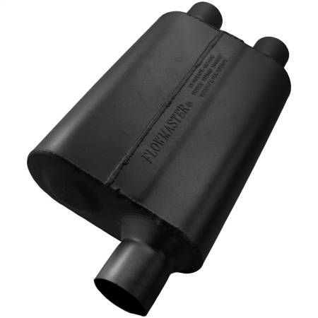 Flowmaster - Flowmaster Universal 40 Delta Flow Muffler - 2.50 Offset In / 2.25 Dual Out