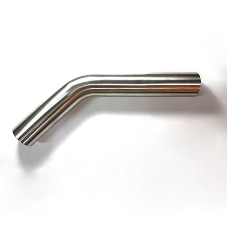 Stainless Bros. - Stainless Bros. 2.5" SS304 45� Mandrel Bend - 1.5D Radius - 16GA/.065" Wall - 5" Leg / 8" Leg