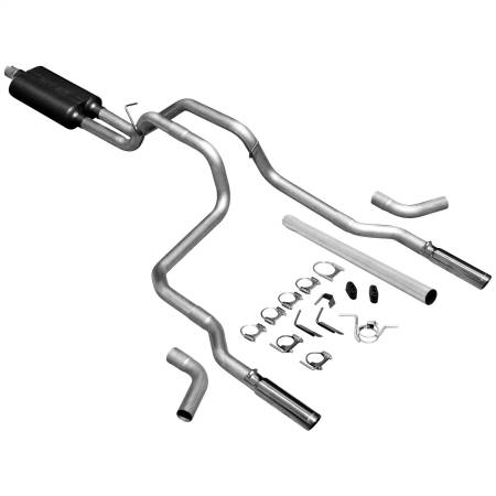 Flowmaster - Flowmaster 94-01 Ram All Wb American Thunder Cat-Back Exhaust System - Dual Rear/Side Exit