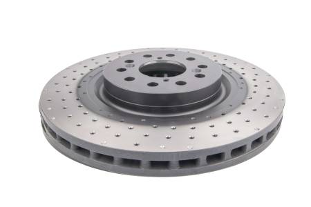 DBA (Disc Brakes Australia) - DBA 17-20 Honda Civic Type R Hatch Front 4000 Series Cross Drilled Rotor