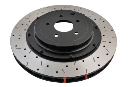 DBA (Disc Brakes Australia) - DBA 09+ Nissan GTR R-35 Rear Drilled & Slotted 5000 Series 2 Piece Rotor Assembled w/ Black Hat (Ava