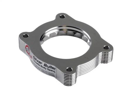 aFe Power (Advanced FLOW Engineering) - aFe 07-13 Chevrolet Silverado 1500/GMC Sierra 1500 Silver Bullet Throttle Body Spacer - Silver