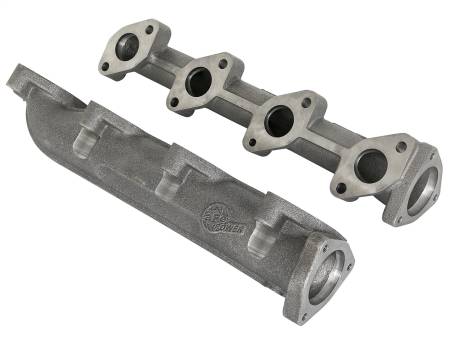 aFe Power (Advanced FLOW Engineering) - aFe BladeRunner Ported Ductile Iron Exhaust Manifold 08-10 Ford Diesel Trucks V8 6.4L (td)
