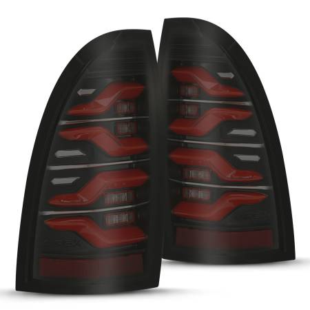 AlphaRex - AlphaRex 05-15 Toyota Tacoma LUXX LED Taillights Blk/Red w/Activ Light/Seq Signal
