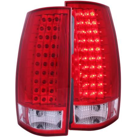 ANZO Headlights, Tail Lights and More  - ANZO 2007-2014 Chevrolet Suburban LED Taillights Red/Clear G4