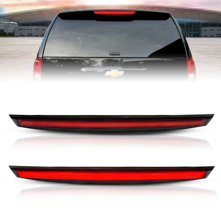 ANZO Headlights, Tail Lights and More  - ANZO 2007-2014 Chevrolet Suburban 1500 LED 3rd Brake Light Black Housing Red Lens w/ Spoiler 1pc