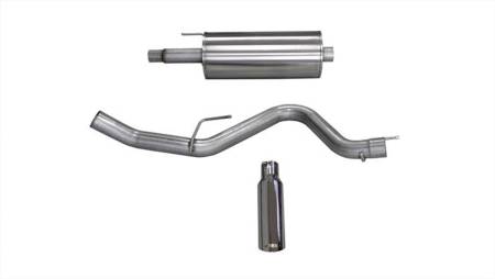CORSA Performance - Corsa 2015-2020 Ford F-150 5.0L V8 Cat-Back Single Side Exit w/ 4.0in Polished Tip