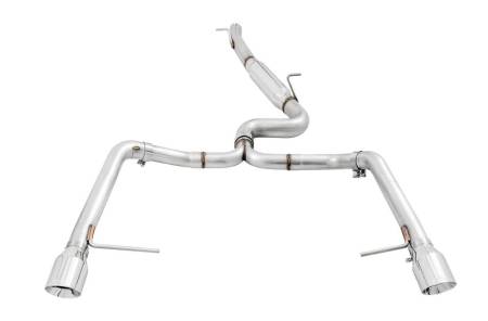 AWE Tuning - AWE VW MK7 Golf Alltrack/Sportwagen 4Motion Track Edition Exhaust - Polished Silver Tips