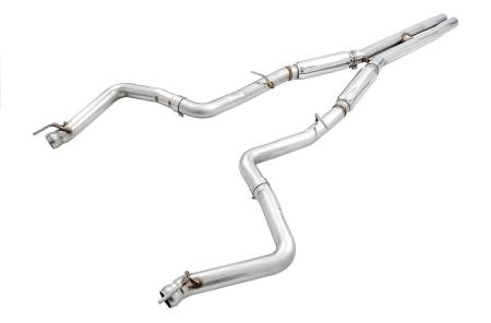 AWE Tuning - AWE 2015+ Dodge Challenger 6.4L/6.2L Supercharged Track Edition Exhaust - Use Stock Tips