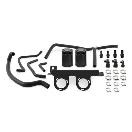 Mishimoto - Mishimoto 2016+ Chevrolet Camaro 2.0T Baffled Oil Catch Can Kit - Black