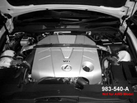 Cusco - Cusco Lexus IS250/350 (Non-AWD) Type OS Front Strut Bar Modify Side Cover - Does not fit Gen 3